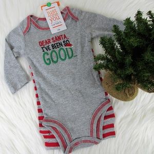 Carter's "Dear Santa, I've Been So Good" outfit NB